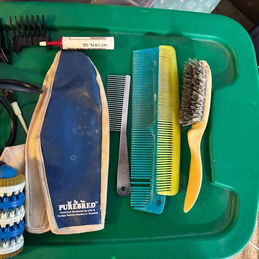 Vintage Pet Groomer Grooming Clipper Set Spratts Metal Comb